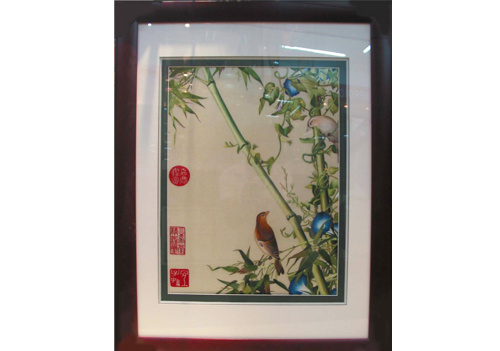 仿郎世甯畫【蘇繡】