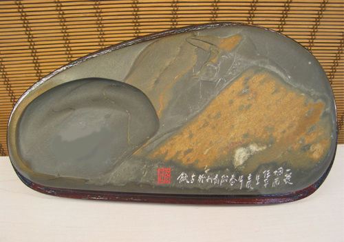 薄意山水【歙硯】