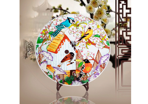 鳥語花香【彩繪玻璃】