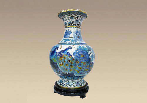 花口花瓶【景泰藍】